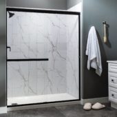 Carrara Marble Shower Wall Kit 30x60x78 | Diversity Kitchen Bath & Tile