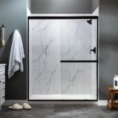 Carrara Marble Shower Wall Kit 32x60x78 | Diversity Kitchen Bath & Tile