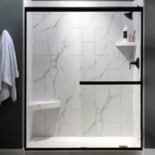 Carrara Marble Shower Wall Kit 36x60x78 | Diversity Kitchen Bath & Tile