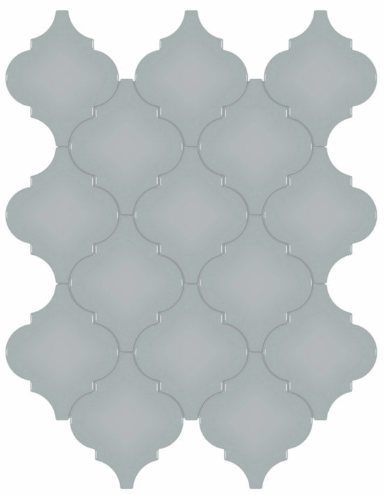 Cloud Blue Glossy Arabesque Mosaic | Diversity Kitchen Bath & Tile
