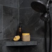 Cracked Slate Shower Shelf 14.56x7.12x2 | Diversity Kitchen Bath & Tile
