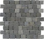 Dark Grey Cubic Brick Marble Interlocking Mosaic | Diversity Kitchen Bath & Tile