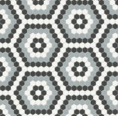 Dawn Blend Matte Hexagon Pattern Mosaic | Diversity Kitchen Bath & Tile