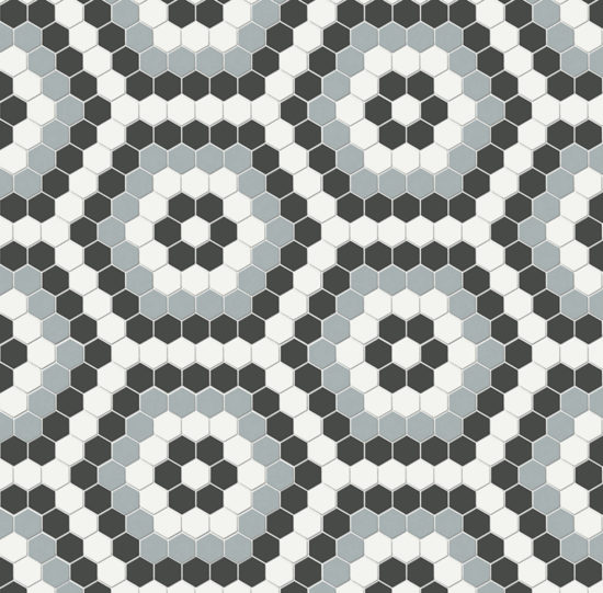 Dawn Blend Matte Hexagon Pattern Mosaic | Diversity Kitchen Bath & Tile