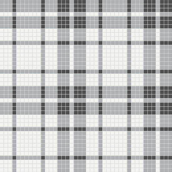 Dawn Blend Matte Plaid Pattern Mosaic | Diversity Kitchen Bath & Tile