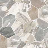 Dynasty Grey Polished/Matte 11X12 Eggs Mosaic | Diversity Kitchen Bath & Tile
