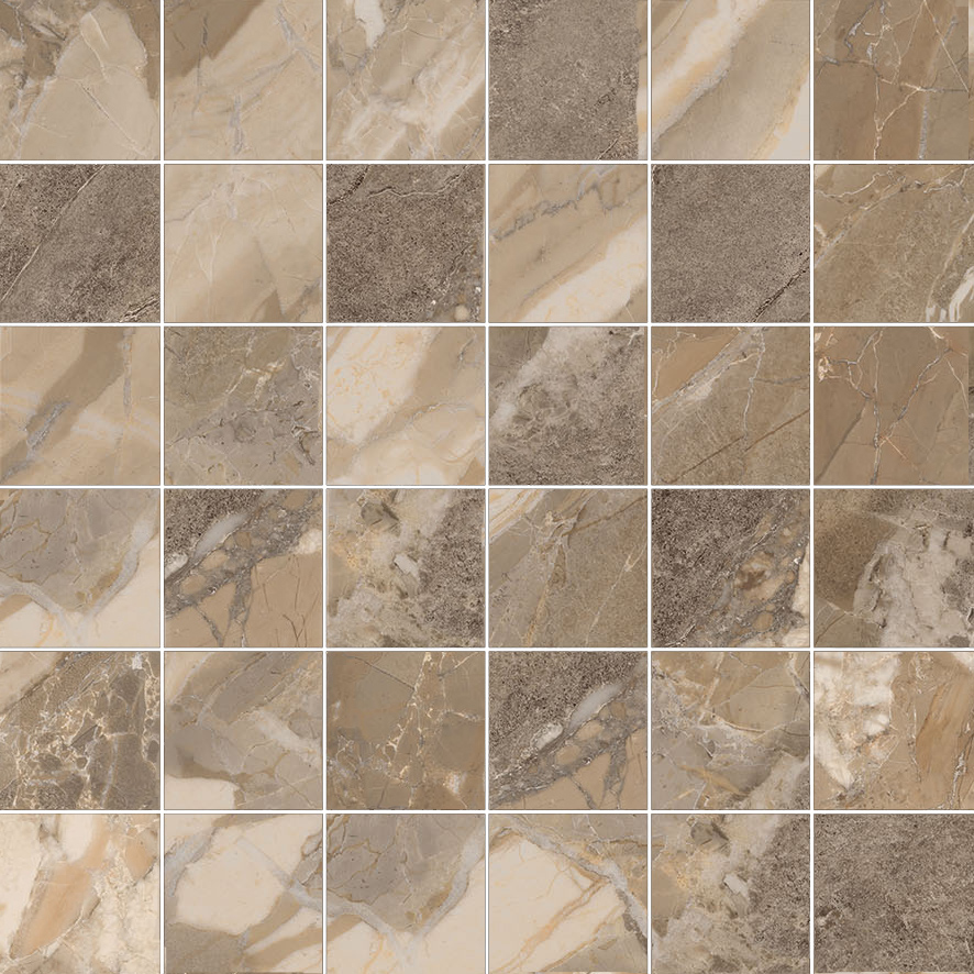 Dynasty Taupe 2X2 Mosaic | Diversity Kitchen Bath & Tile