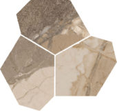 Dynasty Taupe Polished/Matte 11X12 Eggs Mosaic | Diversity Kitchen Bath & Tile