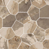 Dynasty Taupe Polished/Matte 11X12 Eggs Mosaic | Diversity Kitchen Bath & Tile