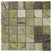 Forest Green Polished Marble Mosaic | Diversity Kitchen Bath & Tile