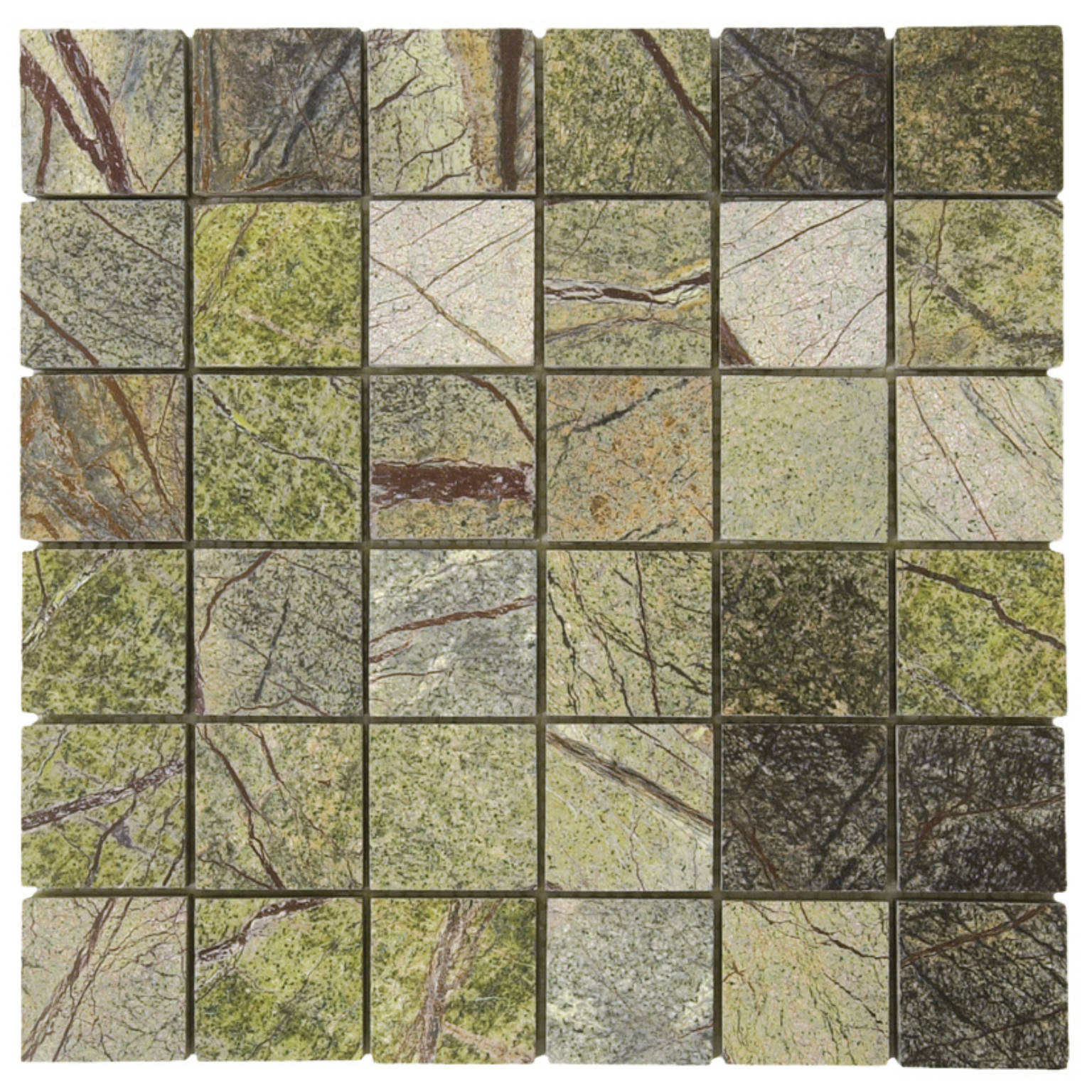 Forest Green Polished Marble Mosaic | Diversity Kitchen Bath & Tile