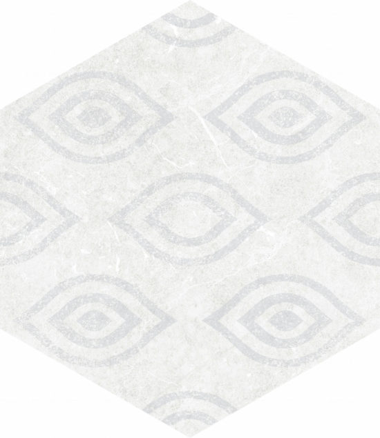 Form 5.5X6.3” White Decor Hexagon | Diversity Kitchen Bath & Tile