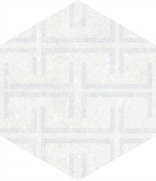 Form 5.5X6.3” White Decor Hexagon | Diversity Kitchen Bath & Tile