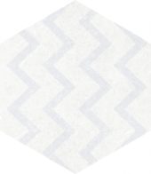 Form 5.5X6.3” White Decor Hexagon | Diversity Kitchen Bath & Tile