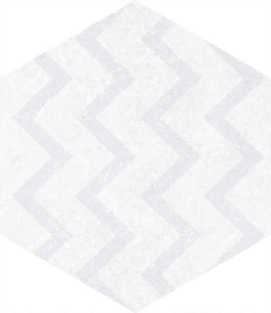 Form 5.5X6.3” White Decor Hexagon | Diversity Kitchen Bath & Tile
