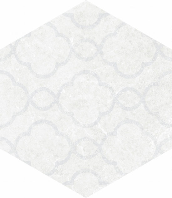 Form 5.5X6.3” White Decor Hexagon | Diversity Kitchen Bath & Tile