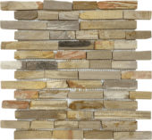 Fossil Wood Baguette Mix Beige Mosaic | Diversity Kitchen Bath & Tile