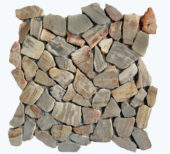 Fossil Wood Mini Opus Mix Beige Interlocking Mosaic | Diversity Kitchen Bath & Tile