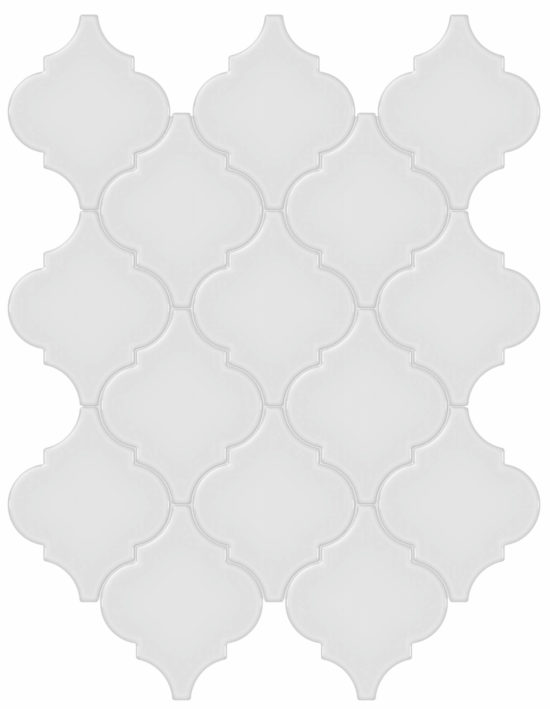 Gallery Grey Glossy Arabesque Mosaic | Diversity Kitchen Bath & Tile