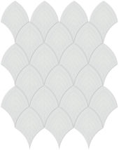 Gallery Grey Glossy Scallop Mosaic | Diversity Kitchen Bath & Tile