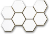 Gilded Hex Mosaic | Diversity Kitchen Bath & Tile