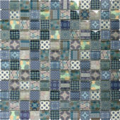 Glass Classic Décor Blue Glossy Mosaic | Diversity Kitchen Bath & Tile