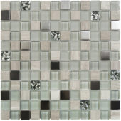 Grey Mix Marble Glass Metal 7/8"X7/8" Mosaic | Diversity Kitchen Bath & Tile