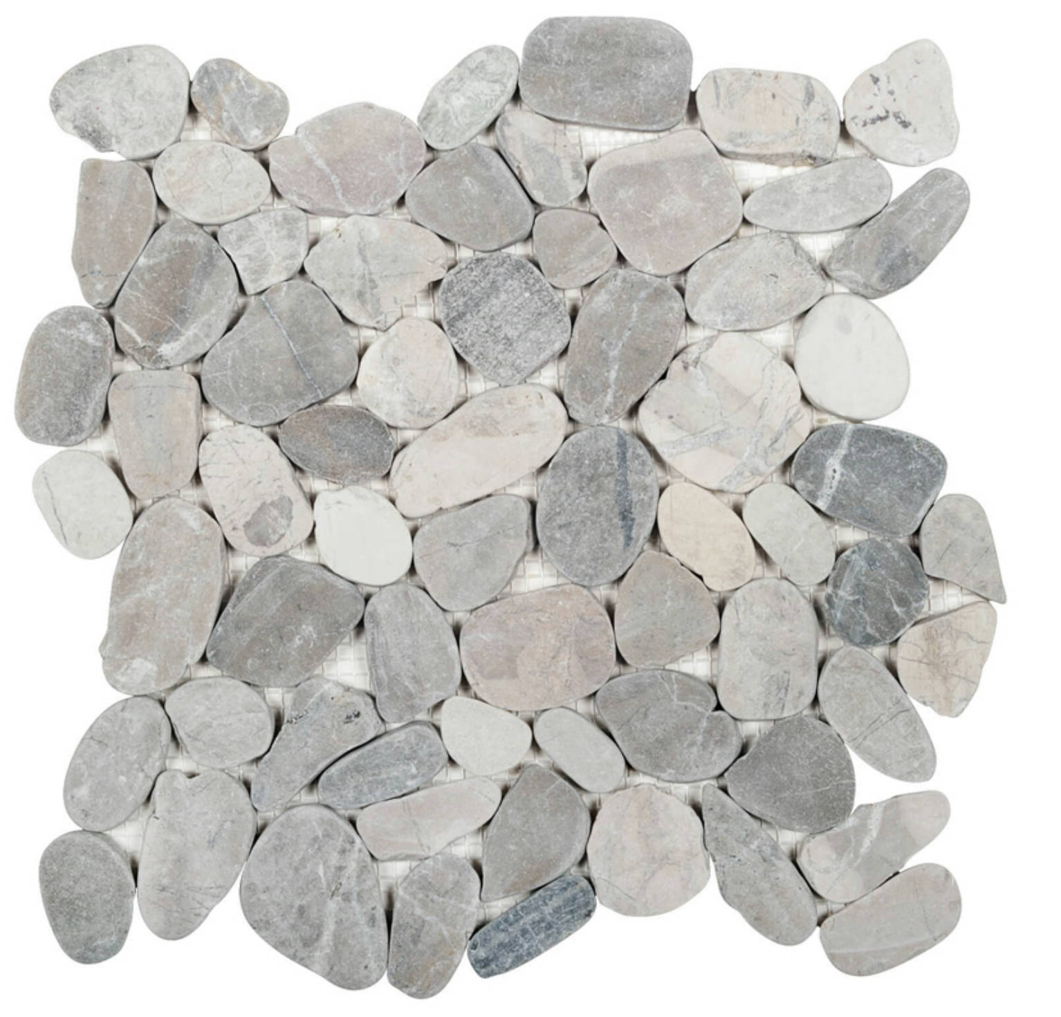 Grey Pebble Sliced Mosaic | Diversity Kitchen Bath & Tile