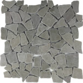 Grey Reconstituted Mini Opus Stone Interlocking Mosaic Sheet | Diversity Kitchen Bath & Tile
