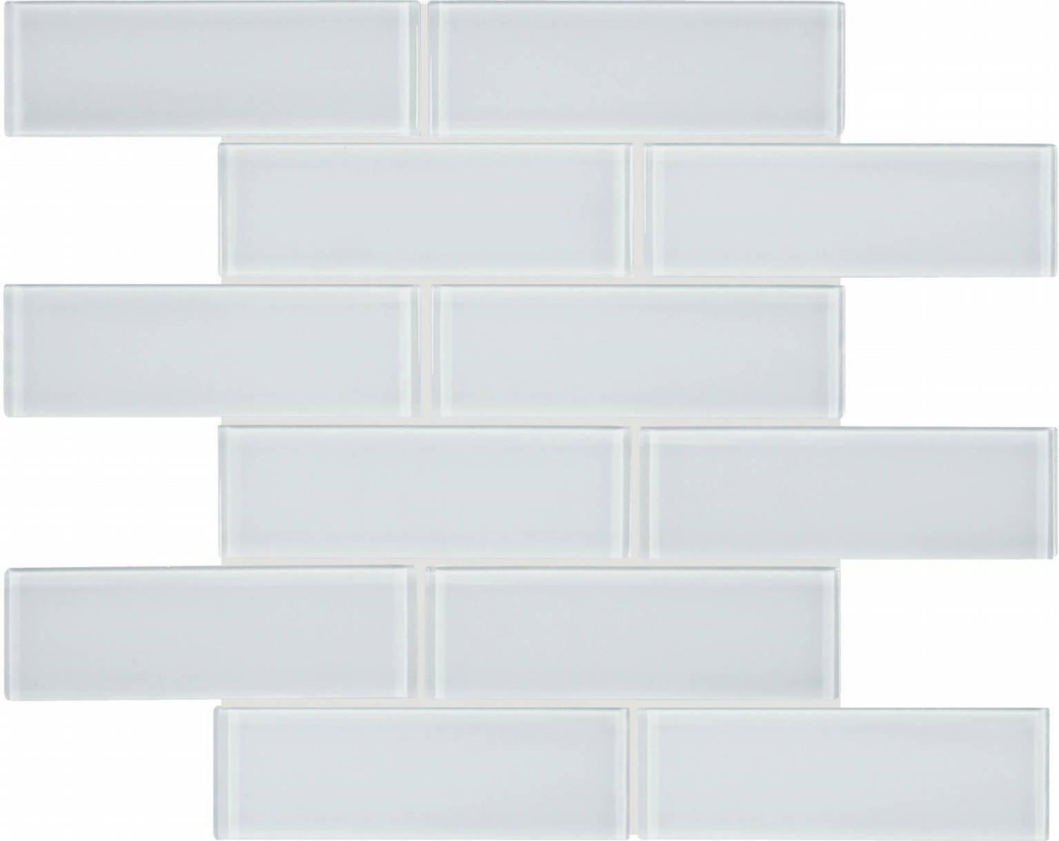 Ice 2X6 Brick Mosaic | Diversity Kitchen Bath & Tile