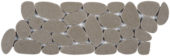 Light Grey Sliced Reconstituted Pebble Mosaic Interlocking Border | Diversity Kitchen Bath & Tile