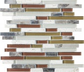 Linear Cabernet Mosaic | Diversity Kitchen Bath & Tile