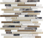 Linear Cappuccino Mosaic | Diversity Kitchen Bath & Tile