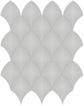 Loft Grey Glossy Scallop Mosaic | Diversity Kitchen Bath & Tile