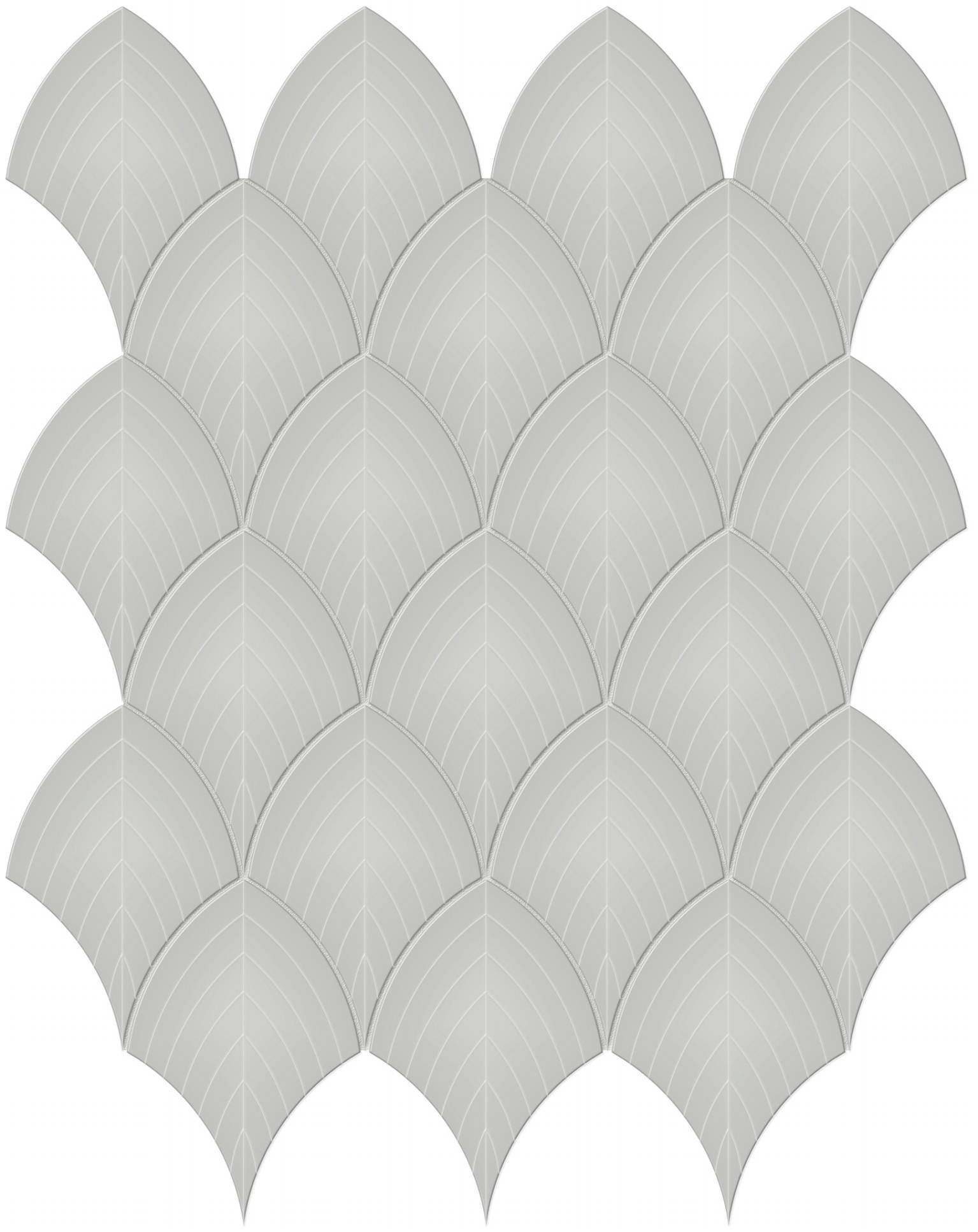 Loft Grey Glossy Scallop Mosaic | Diversity Kitchen Bath & Tile