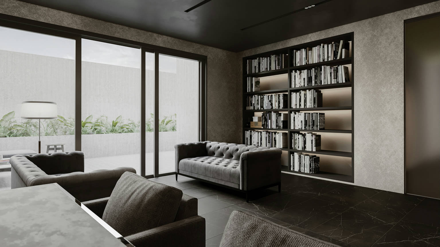 Luxury Tivoli Nero 24x48 2 | Diversity Kitchen Bath & Tile