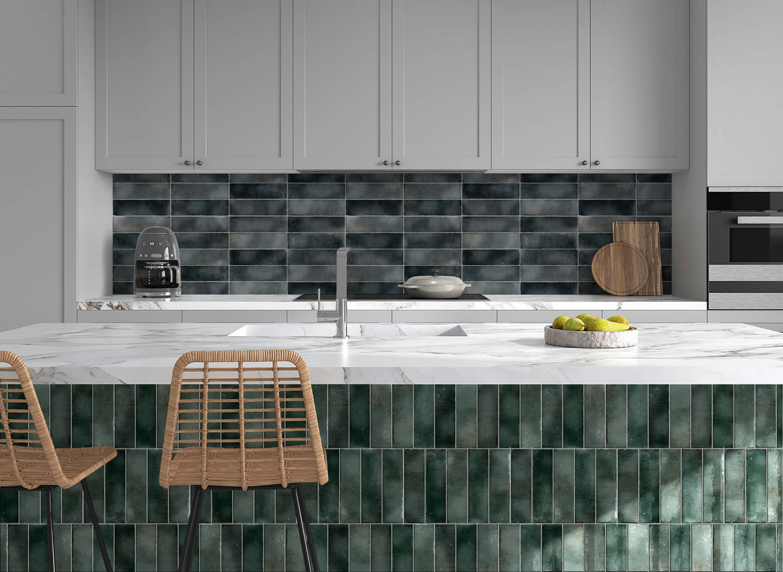 Miami Brickell Jade and Key Biscayne Anthracite | Diversity Kitchen Bath & Tile