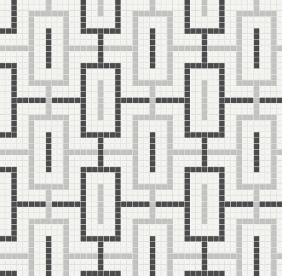Midnight Blend Matte Chain Pattern Mosaic | Diversity Kitchen Bath & Tile