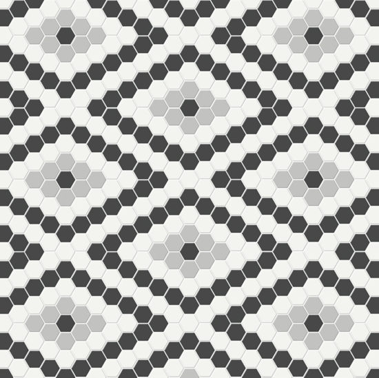 Midnight Blend Matte Diamond Pattern Mosaic | Diversity Kitchen Bath & Tile