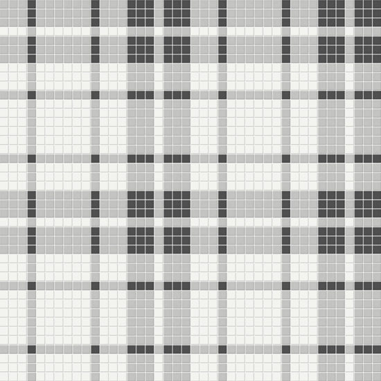 Midnight Blend Matte Plaid Pattern Mosaic | Diversity Kitchen Bath & Tile