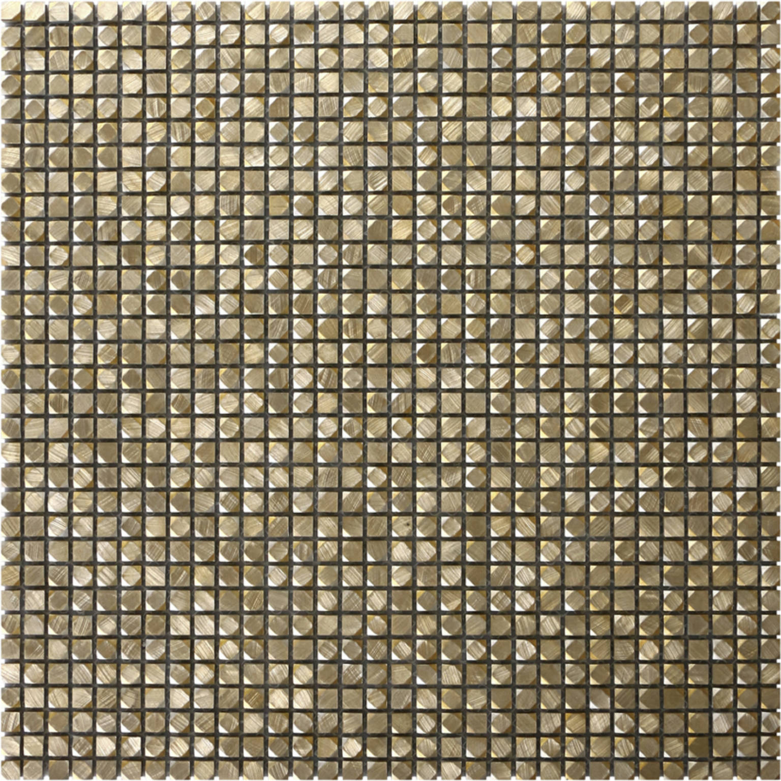 Mini Hexagon Gold Aluminum Mosaic | Diversity Kitchen Bath & Tile