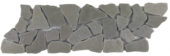 Mini Opus Grey Reconstituted Stone Border Interlocking Mosaic | Diversity Kitchen Bath & Tile