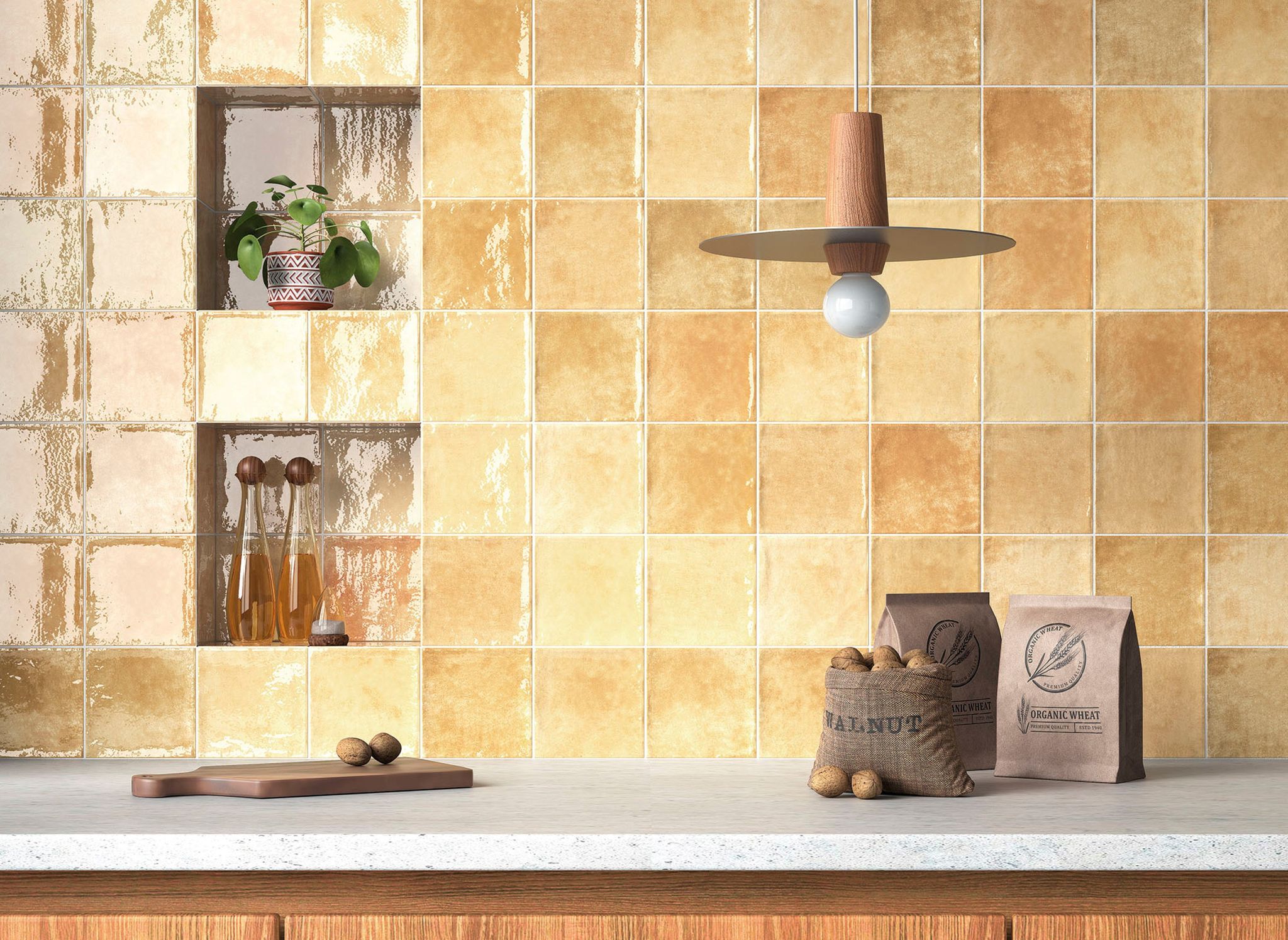 Morocco Ochre 5x5 | Diversity Kitchen Bath & Tile
