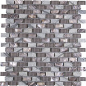 Mother Of Pearl Glass Marble Taupe Grey Mix Brick Mosaic | Diversity Kitchen Bath & Tile