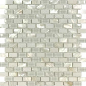 Mother Of Pearl Glass Marble White Mix Brick Mosaic | Diversity Kitchen Bath & Tile