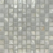 Mother Of Pearl Glass Marble White Mix Mosaic | Diversity Kitchen Bath & Tile