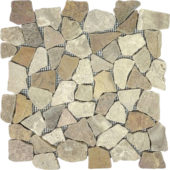 Onyx White/Red Opus Interlocking Mosaic | Diversity Kitchen Bath & Tile