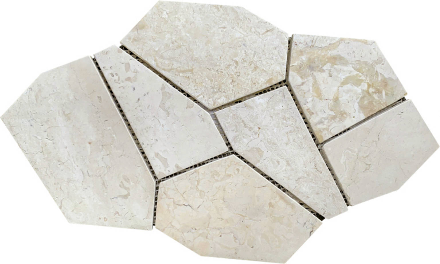Opus White Marble Meshed Mounted Mosaic | Diversity Kitchen Bath & Tile