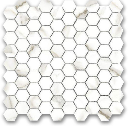 Polished 1" Adoration Hex Mosaic