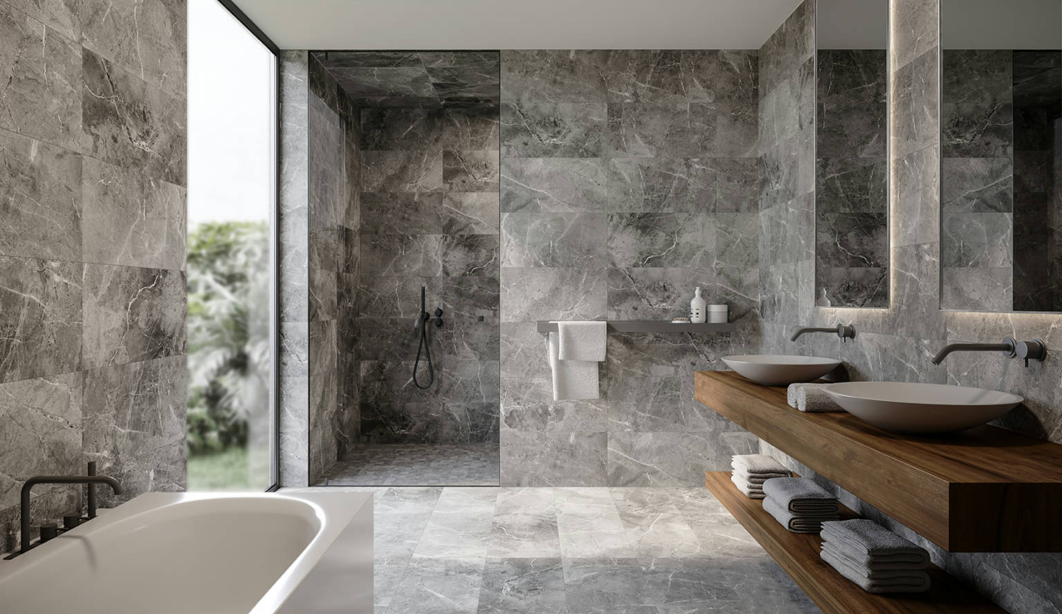 Regency Carbon Matte 12x24 | Diversity Kitchen Bath & Tile